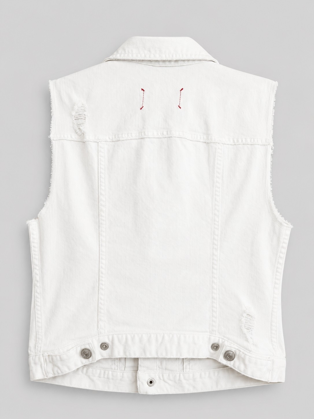 Marc by Marc Jacobs Standard Supply White Denim Vest - Picture 3 of 5